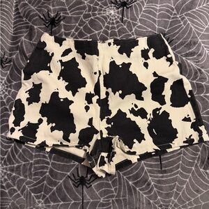 Cute cow print shorts